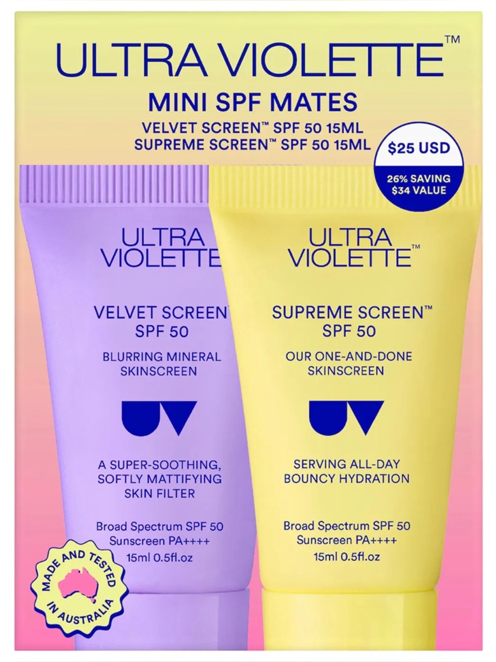 Ultra Violette  Mini SPF Mates Sunscreen Duo